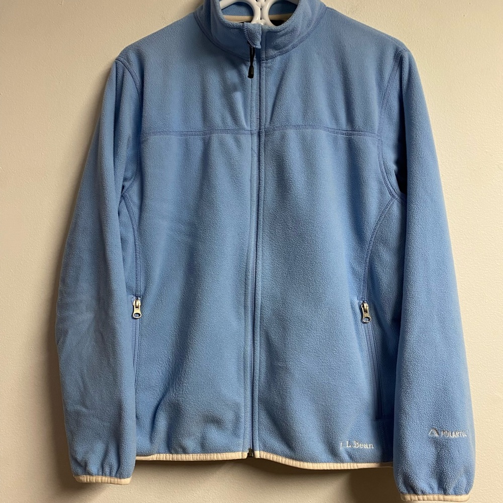 LL Bean Light Blue Fleece Jacket